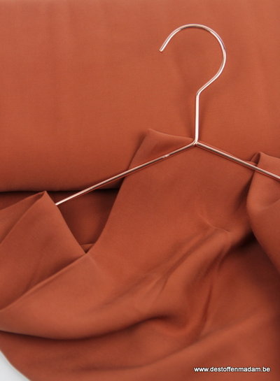 rust viscose twill