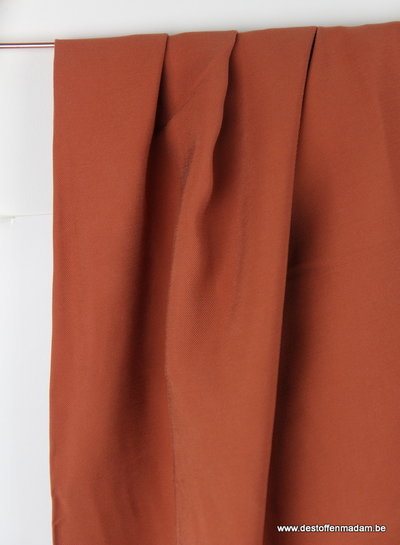 rust viscose twill