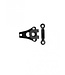 Trouser hooks black - 3 sets