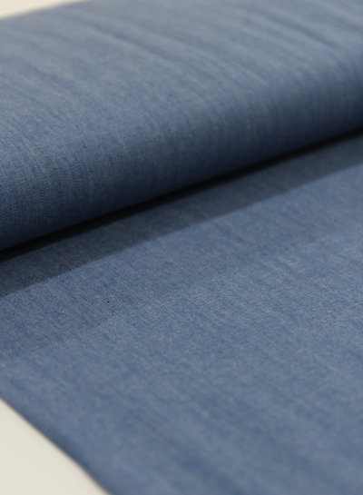 M. 4.5oz - organic cotton - chambray - indigo - NON-stretch