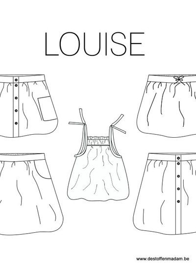 Iris May Patterns Louise top and skirt - size 86-158