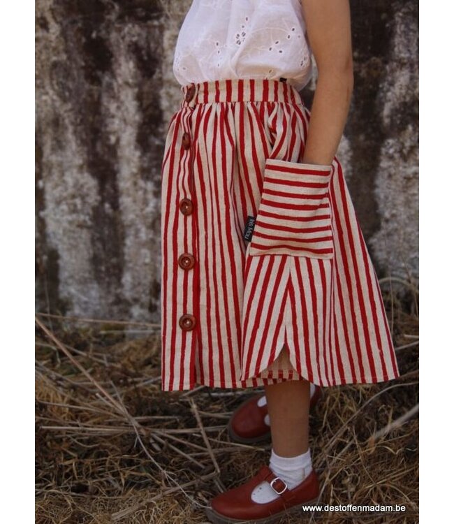 Iris May Patterns Louise top en rok - maat 86  tot 158