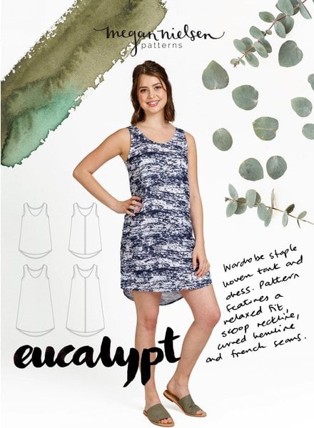 Megan Nielsen Eucalyptus dress and tanktop - englisch pattern