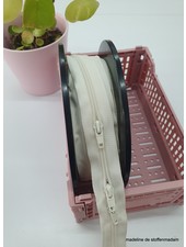Madeline gebroken wit rits lopende meter maat 5 - trekker per 50 cm