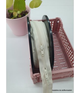 Madeline off-white zipper running meter size 5 - puller per 50 cm