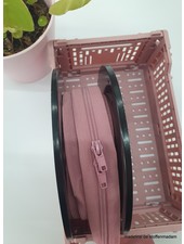 oud roze rits lopende meter maat 5 - trekker per 50 cm