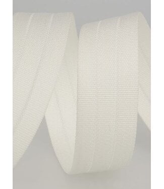 stevige tassenband 30 mm - wit kleur 1