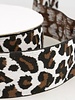 leopard creme elastic waistband 40 mm