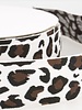 leopard white elastic waistband 40 mm
