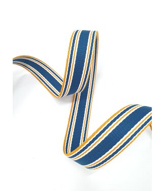 petrol striped bag strap - 30 mm