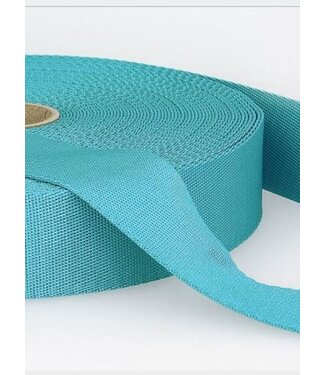 turquoise - soft webbing strap 35mm