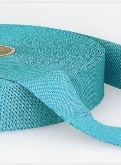 turquoise - soft webbing strap 35mm