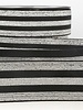 black and silver striped - deluxe - elastic 40 mm