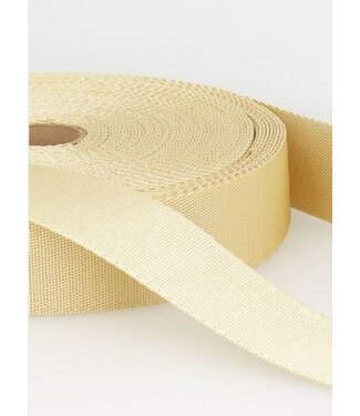 cream - soft webbing strap 35mm