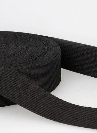 black - soft webbing strap 35mm