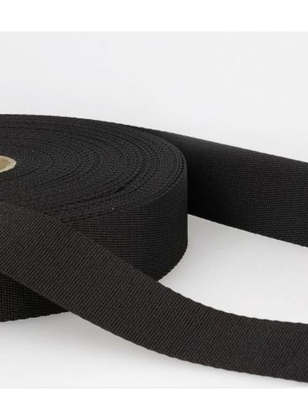 black - soft webbing strap 35mm