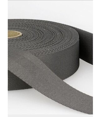 grey - soft webbing strap 35mm