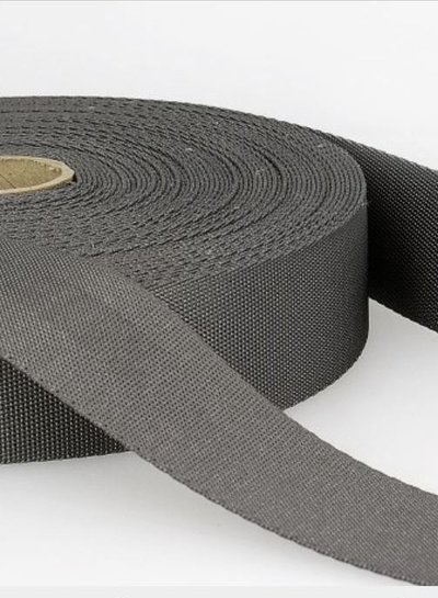 grey - soft webbing strap 35mm