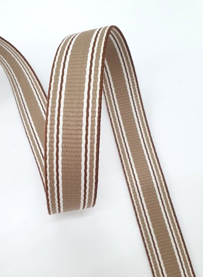 roest gestreepte tassenband 30 mm