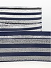 M. navy blue silver striped - deluxe - elastic waistband 40 mm