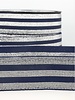navy blue silver striped - deluxe - elastic waistband 40 mm