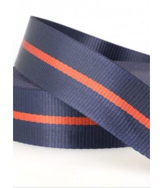 two tone navyblue - tassenband 35 mm