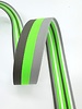 fluo green striped 40 mm  - double sided bag strap