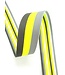 fluo geel gestreept 40 mm  - dubbelzijdige tassenband