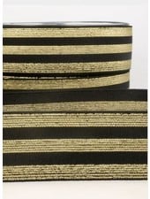 gold and black striped - deluxe - elastic waistband 40 mm