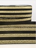 gold and black striped - deluxe - elastic waistband 40 mm