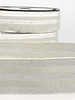 grey and silver striped - deluxe - elastic 40 mm