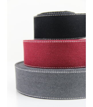 Topstitched straps - different colors