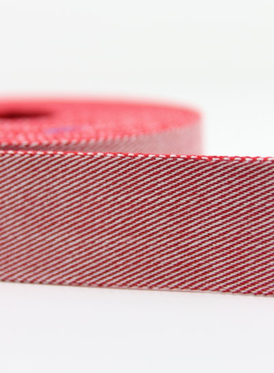 red diagonal bag strap 40mm