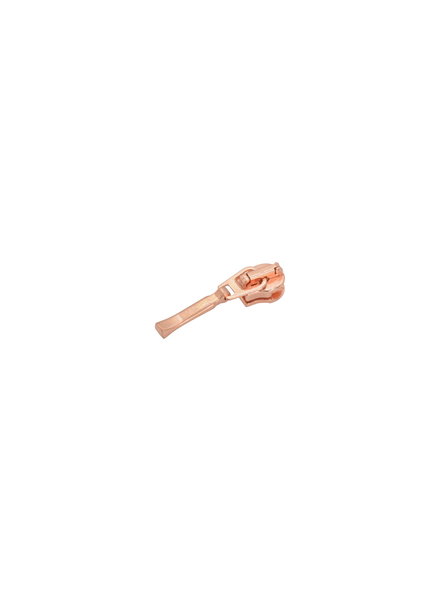 slider for coil zipper - fine bar rose gold