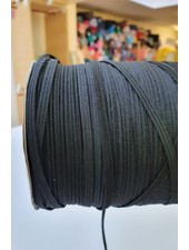 very soft and stretchy elastic BLACK - 10 meter - 4 mm width