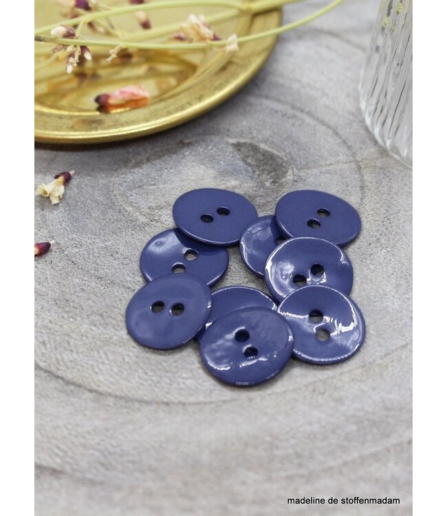 Atelier Brunette Cobalt glossy knoop - 10 mm - Atelier Brunette