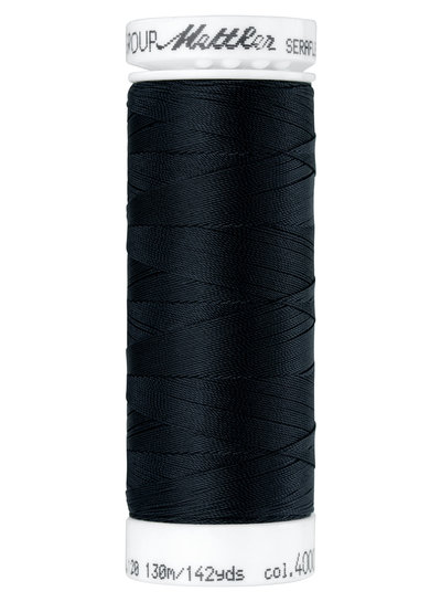 Mettler Seraflex - elastic thread - black 4000