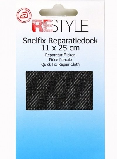 jeans repair cloth - zwart