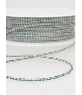 speckled linen rope 3 mm - petrol 26