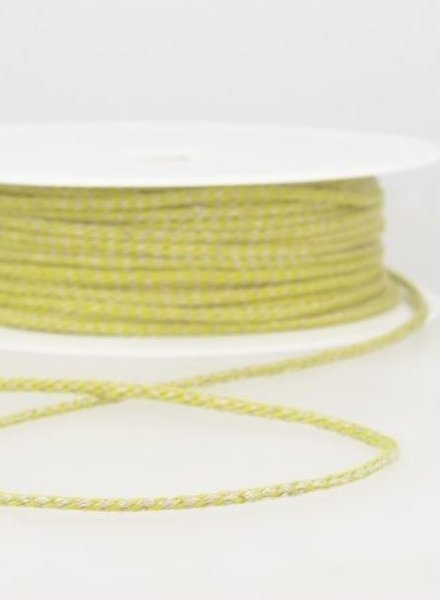 speckled linen rope 3 mm - yellow 16