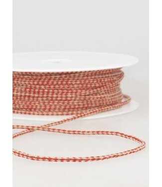 speckled linen rope 3 mm - red 8