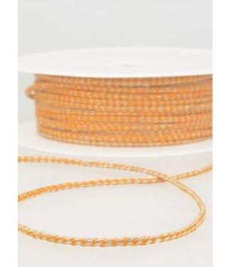 speckled linen rope 3 mm - orange 83