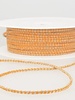 speckled linen rope 3 mm - orange 83