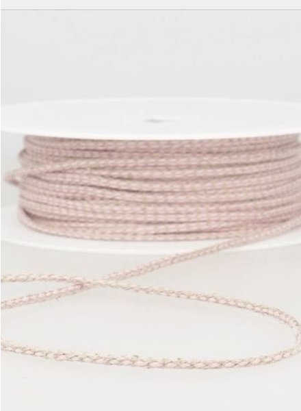 speckled linen rope 3 mm - pink 73