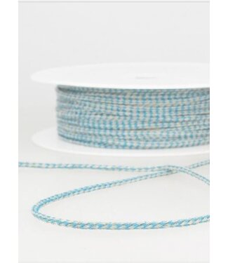 speckled linen rope 3 mm - turquoise 20