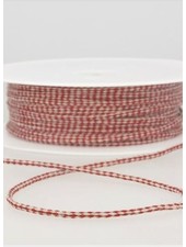 speckled linen rope 3 mm - burgundy 71