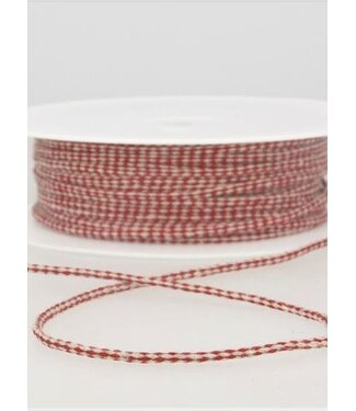 speckled linen rope 3 mm - burgundy 71