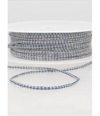 speckled linen rope 3 mm - cobalt 24