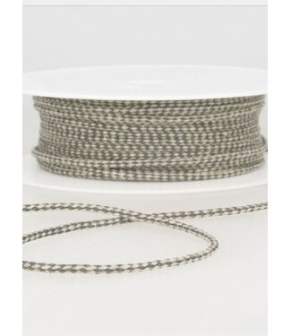 speckled linen string 3 mm - gray color 38