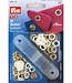 Prym jersey drukknopen, open ring, 10mm, wit